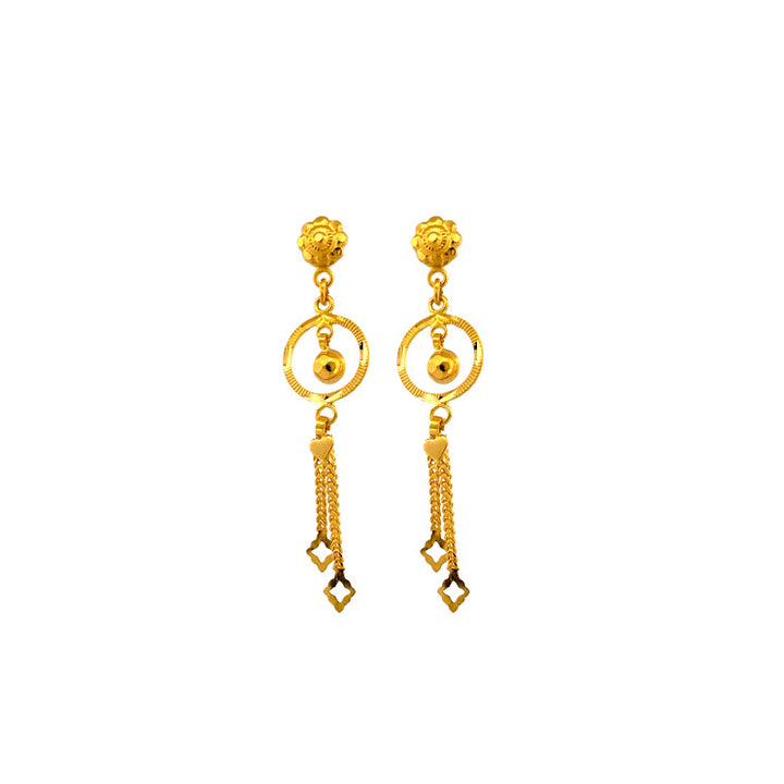 22K Gold Earrings 3.87g