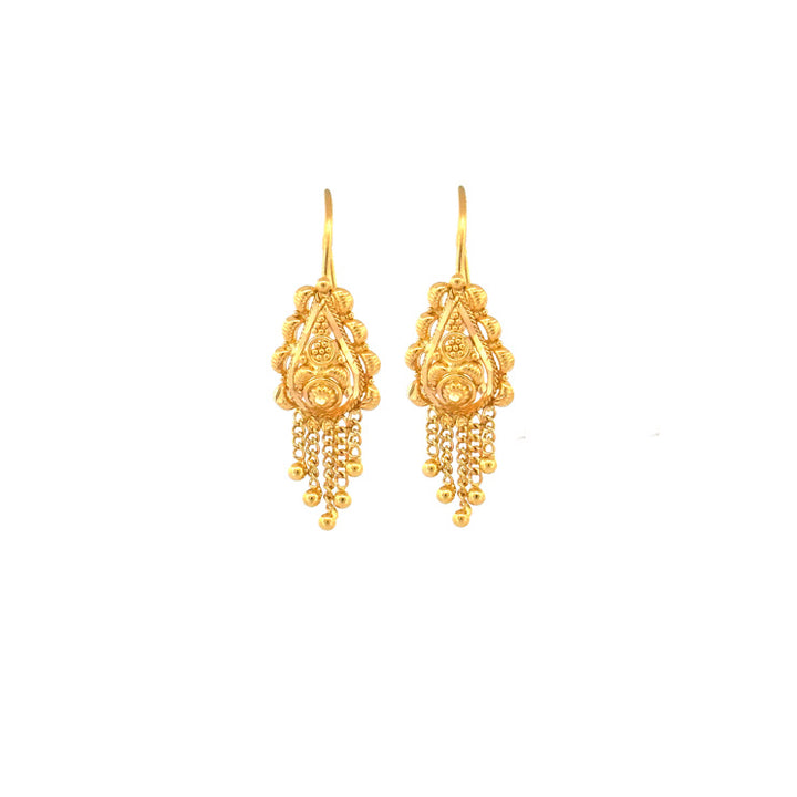 22K Gold Earrings 3.41g