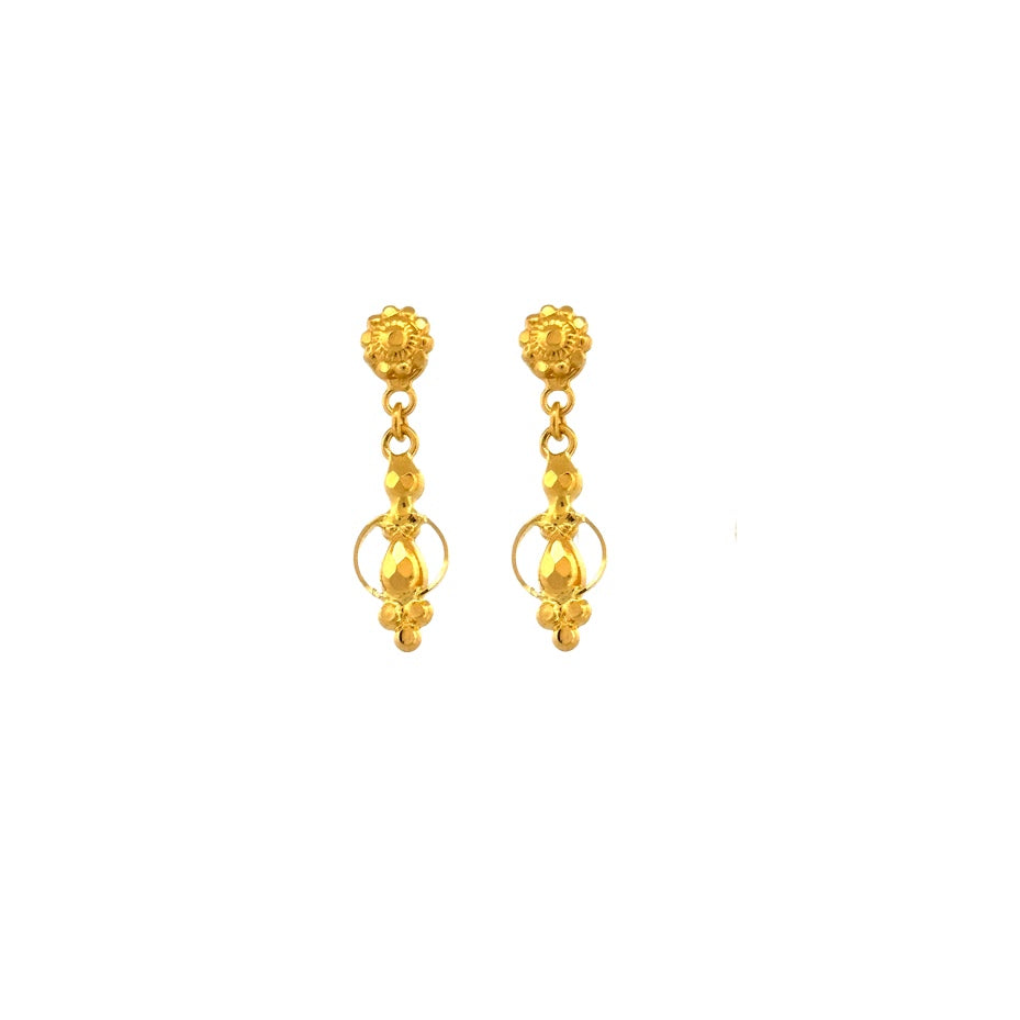22K Gold Earrings 1.75g