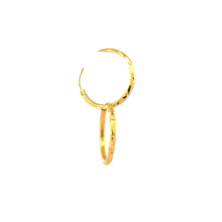 22K Gold Earrings 3.1g