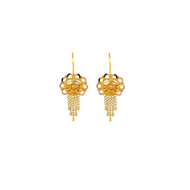 22K Gold Earrings 4.36g