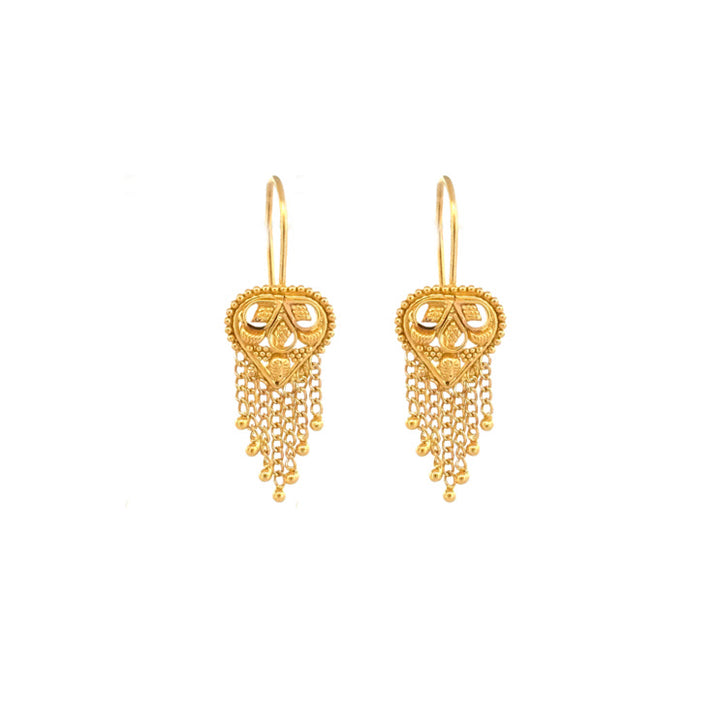 22K Gold Earrings 4.32g