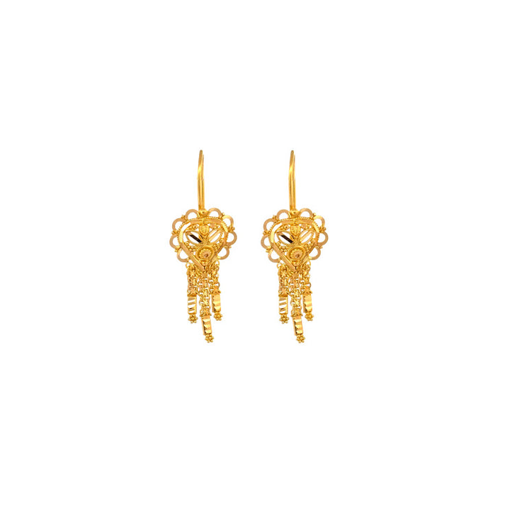 22K Gold Earrings 4.45g