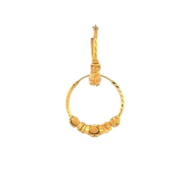 22K Gold Earrings 4.26g