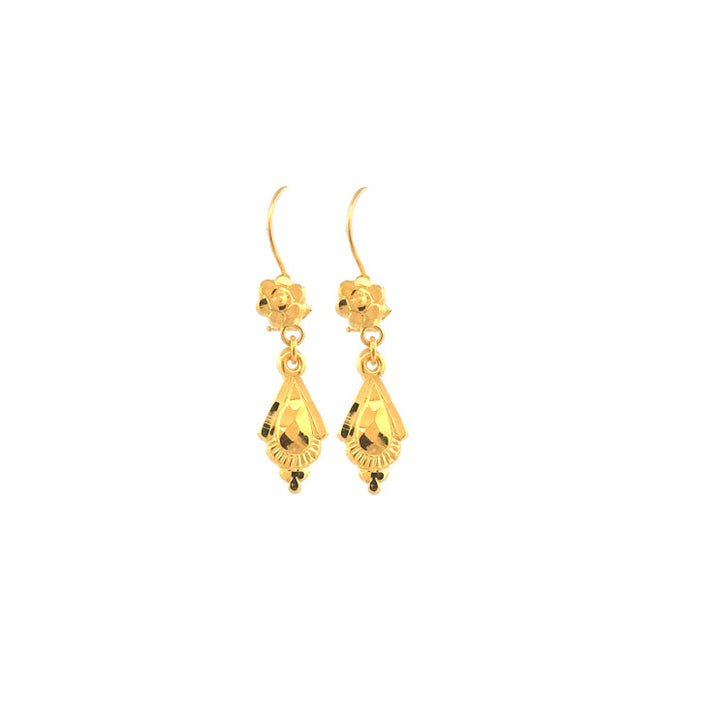 22K Gold Earrings 1.37g