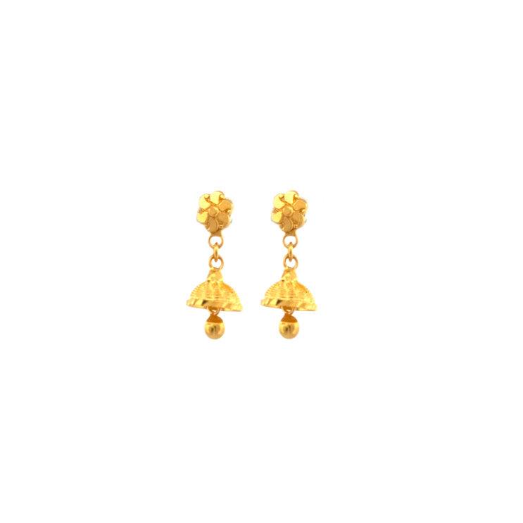 22K Gold Earrings 3.1g