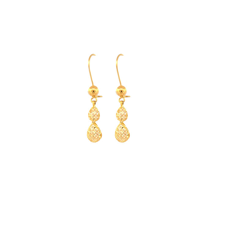 21K Gold Earrings 2.15g