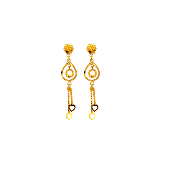 22K Gold Earrings 3.97g