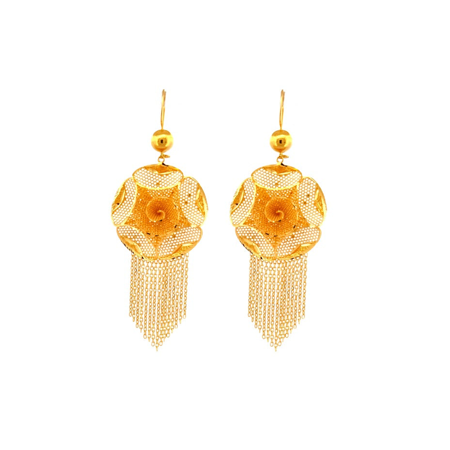 22K Gold Earrings 24.41g