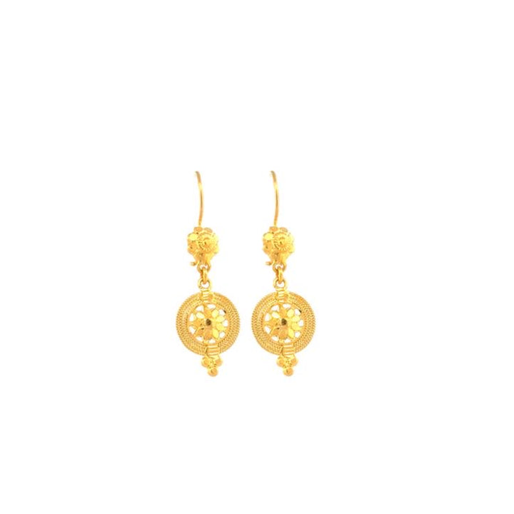22K Gold Earrings 3.62g