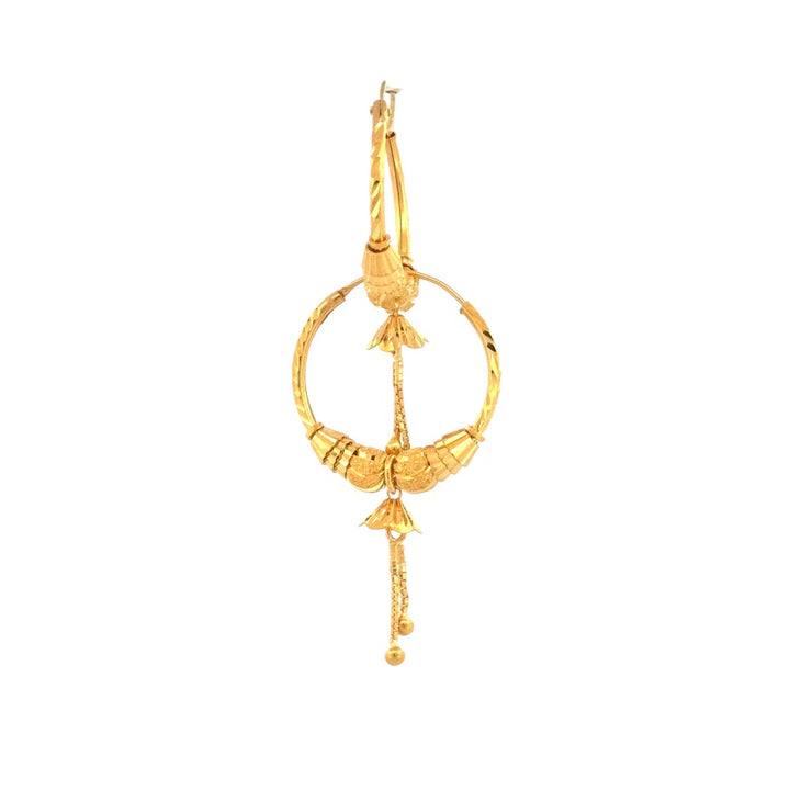 22K Gold Earrings 6.32g