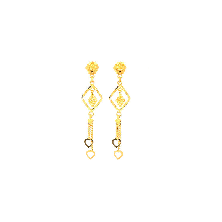 22K Gold Earrings 4.1g