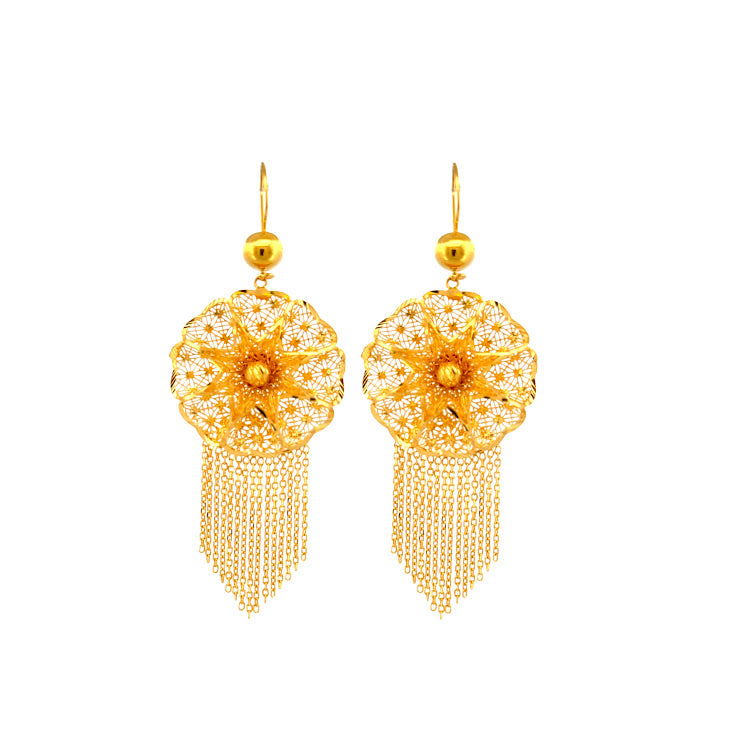 22K Gold Earrings 21.39g
