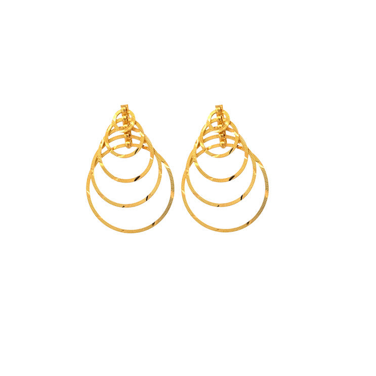22K Gold Earrings 7.44g
