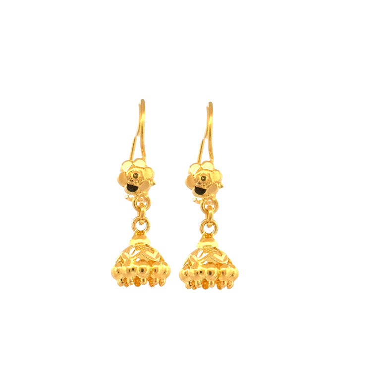 22K Gold Earrings 2.63g