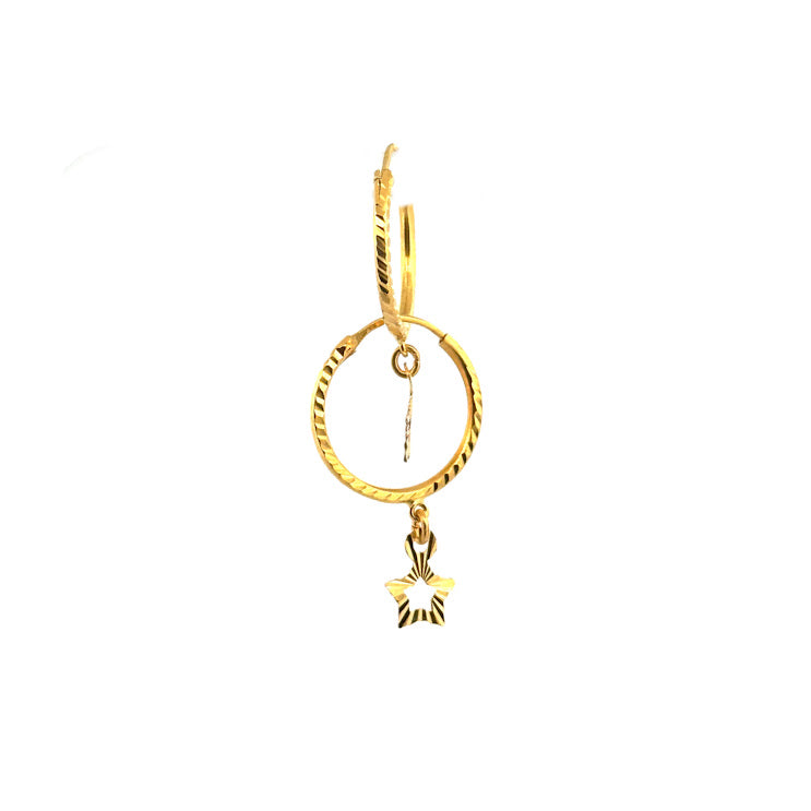 22K Gold Earrings 2.26g