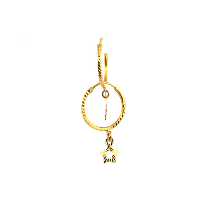 22K Gold Earrings 2.26g