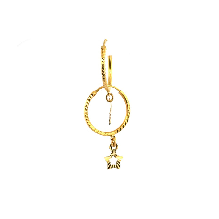 22K Gold Earrings 2.18g