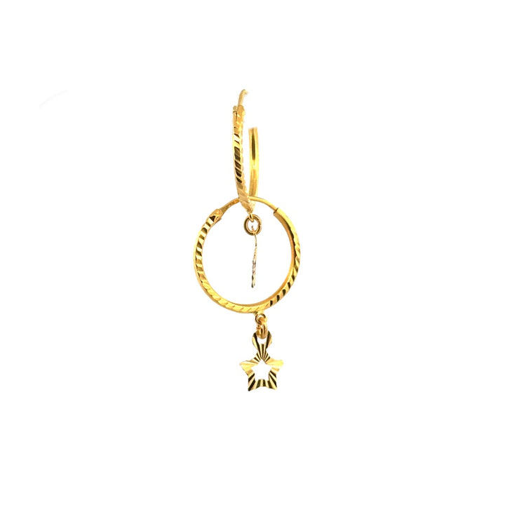 22K Gold Earrings 2.18g