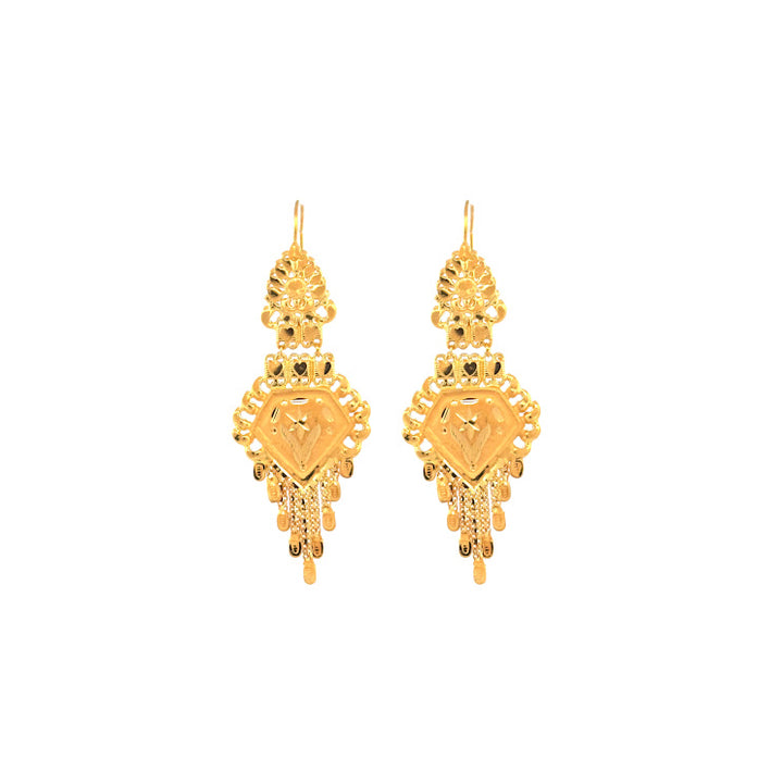 22K Gold Earrings 6.87g