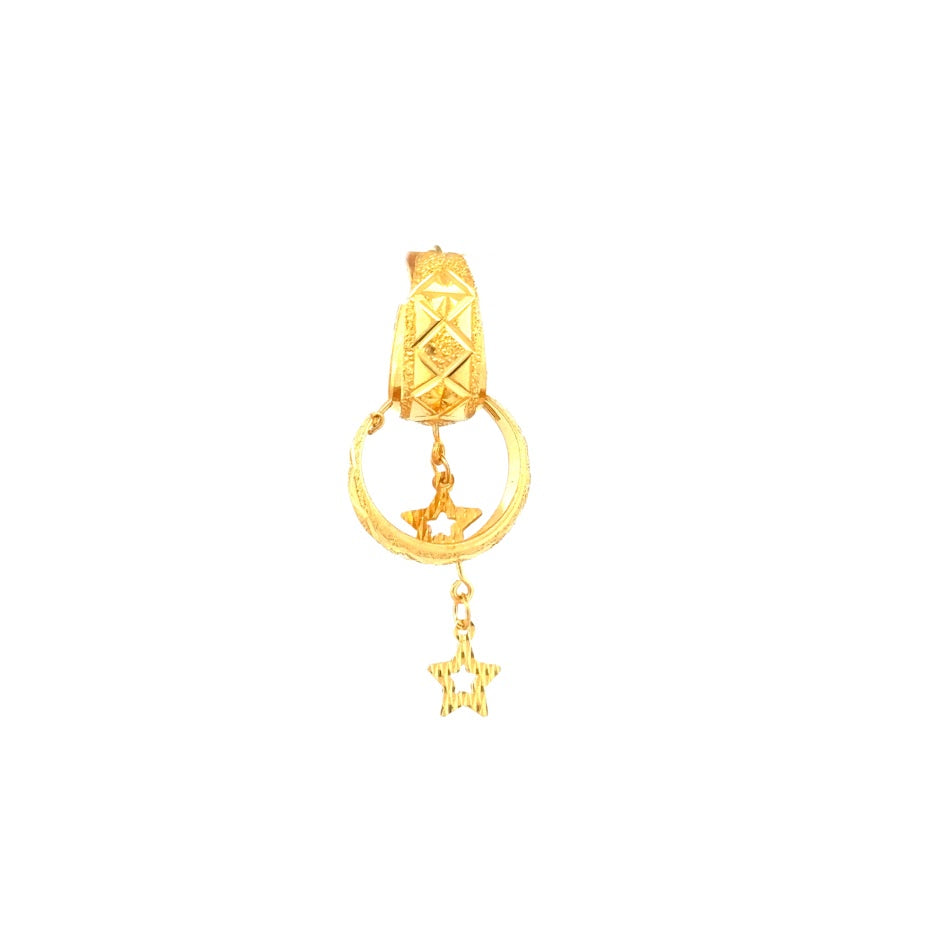 22K Gold Earrings 4.25g