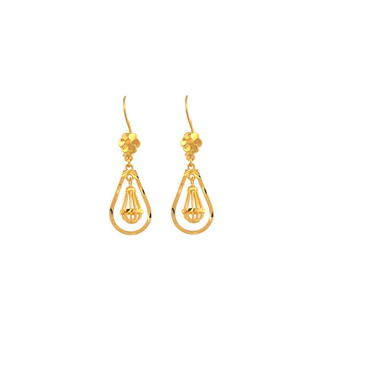 22K Gold Earrings 4.09g