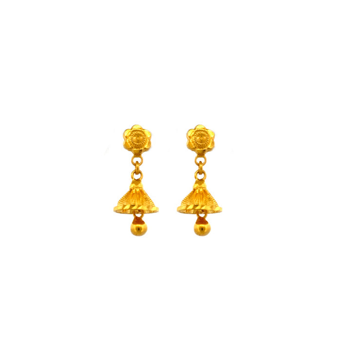 22K Gold Earrings 3.47g