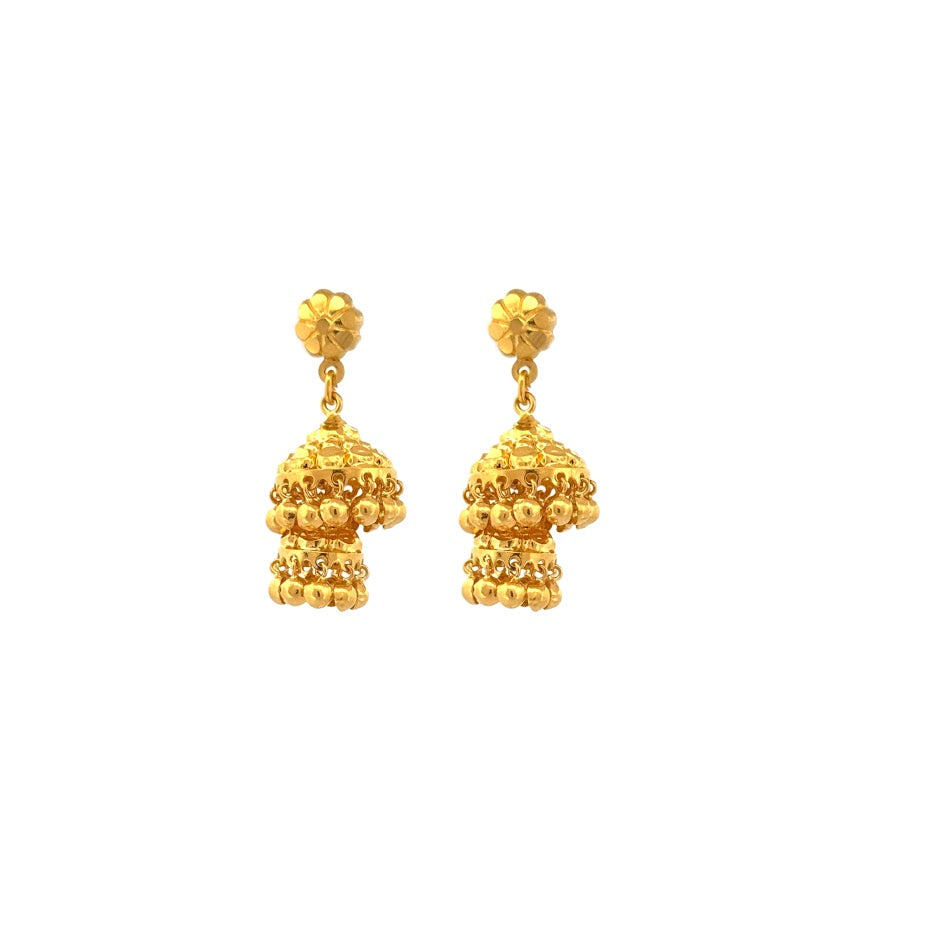 22K Gold Earrings 9.31g