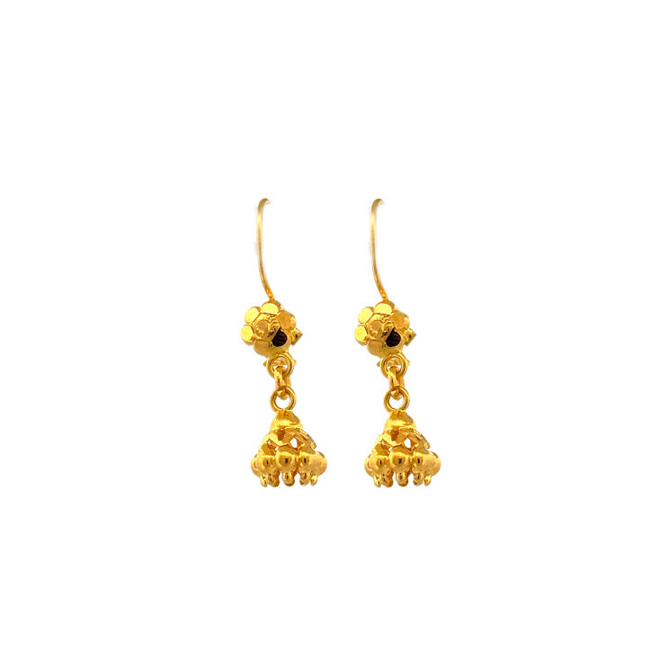 22K Gold Earrings 3.97g