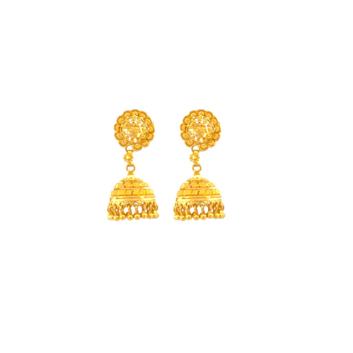22K Gold Earrings 3.97g