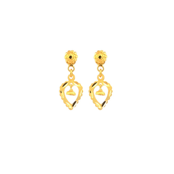 22K Gold Earrings 1.96g