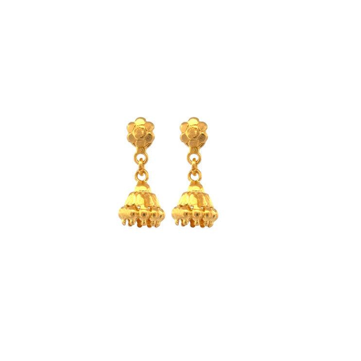 22K Gold Earrings 2.74g