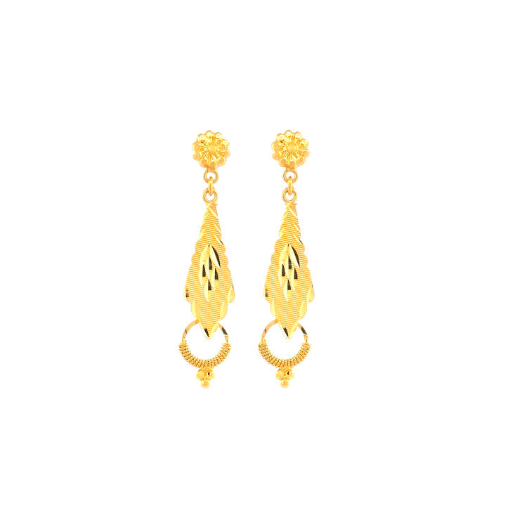 22K Gold Earrings 3.82g