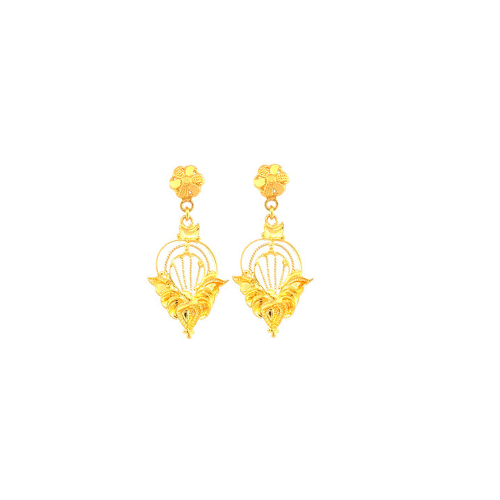 22K Gold Earrings 4.36g