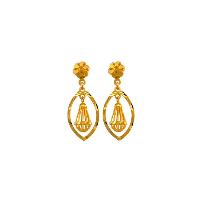22K Gold Earrings 4.04g