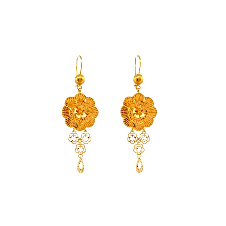 22K Gold Earrings 10.1g