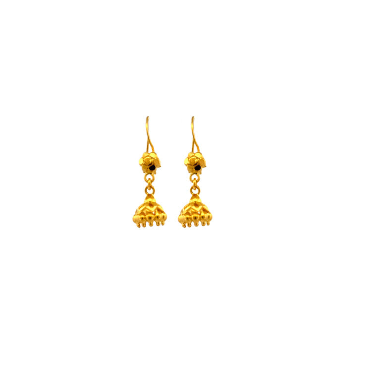 22K Gold Earrings 2.62g
