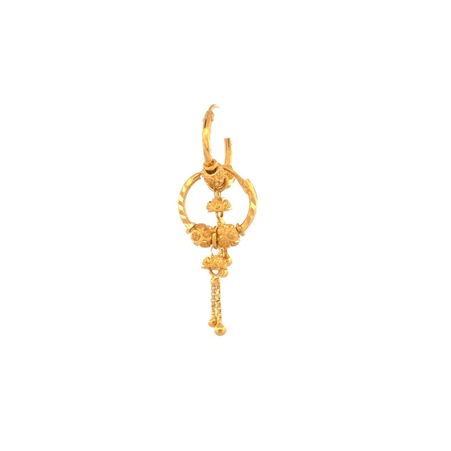 22K Gold Earrings 2.98g