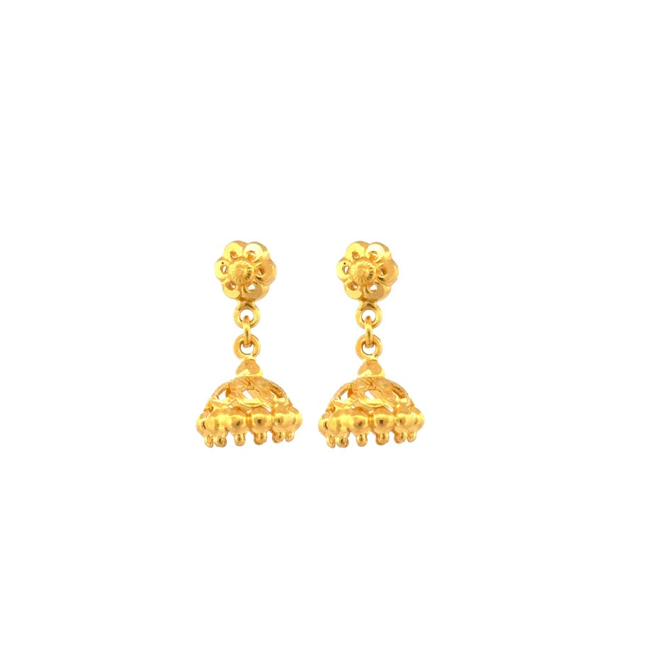 22K Gold Earrings 3.17g