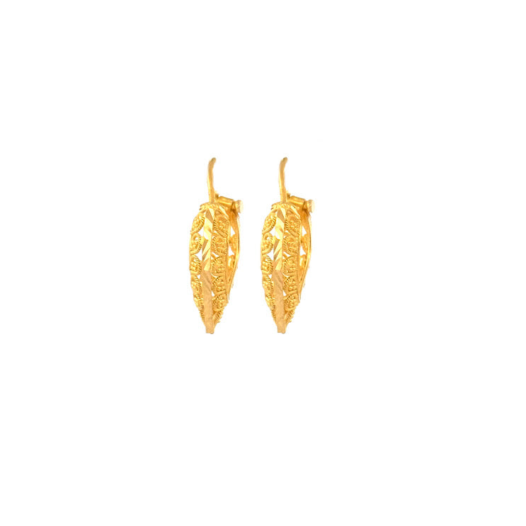 22K Gold Earrings 3.39g