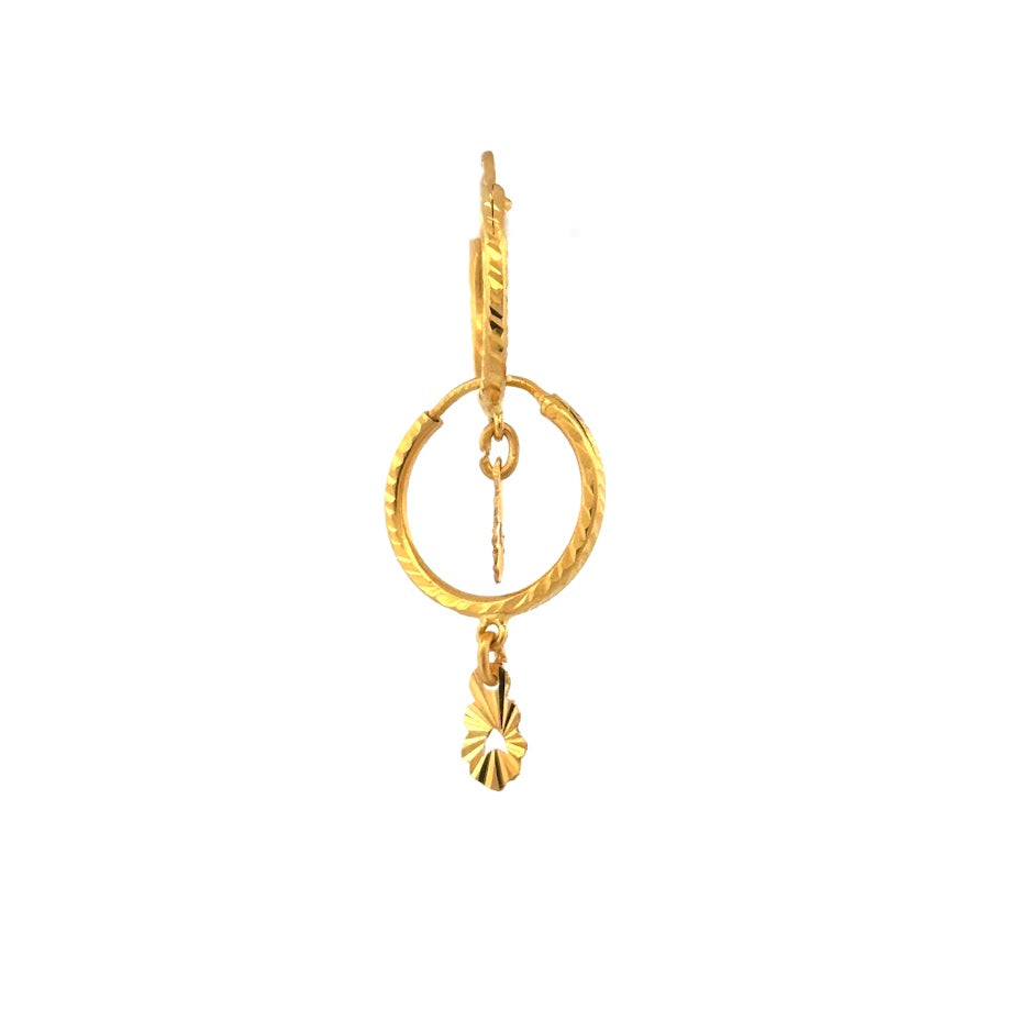22K Gold Earrings 1.91g